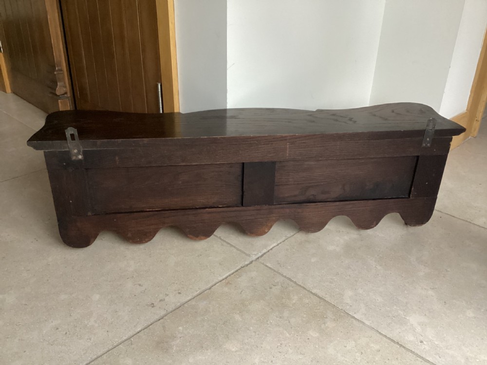 Antique french archelle oak china rack View VII