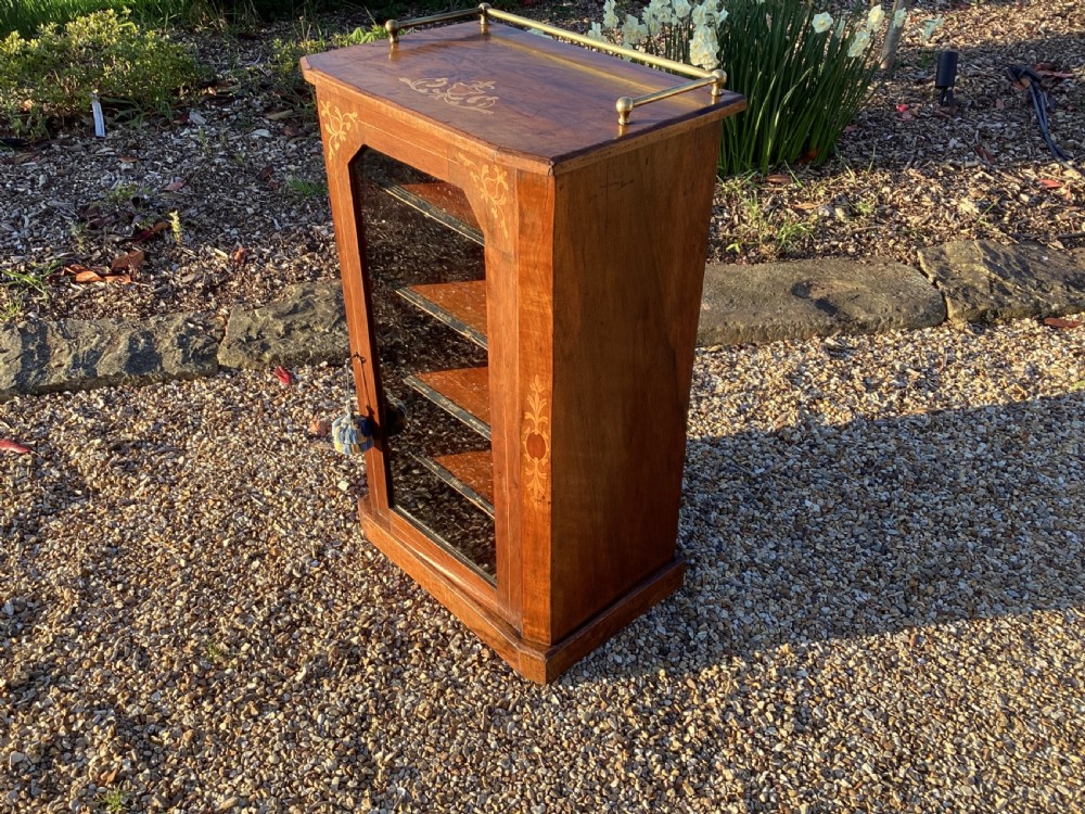 Victorian burr walnut music cabinet View VI