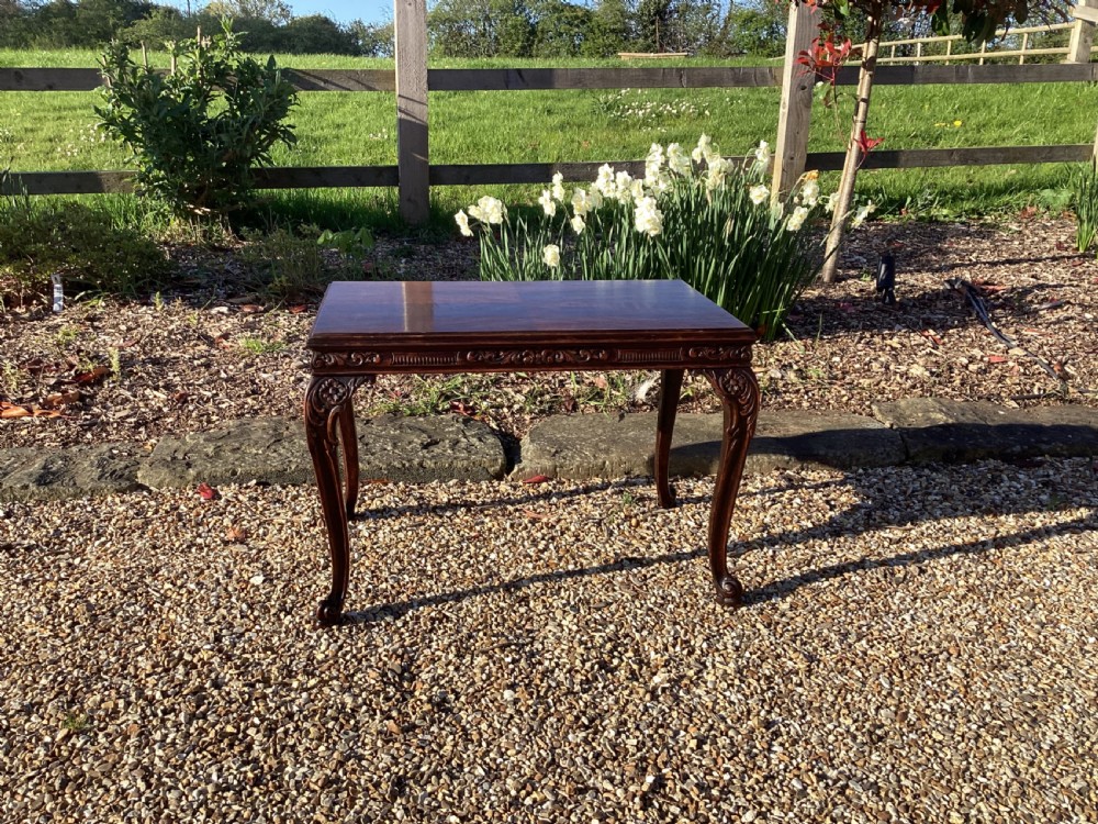 Edwardian walnut sofa table