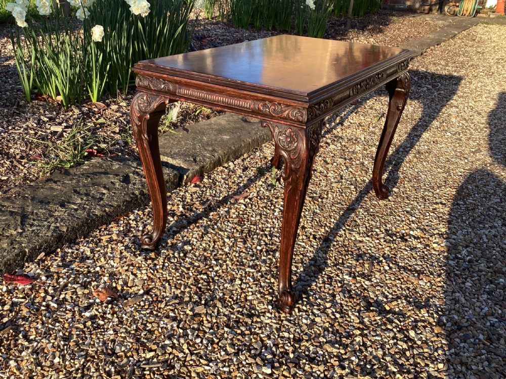 Edwardian walnut sofa table View VI