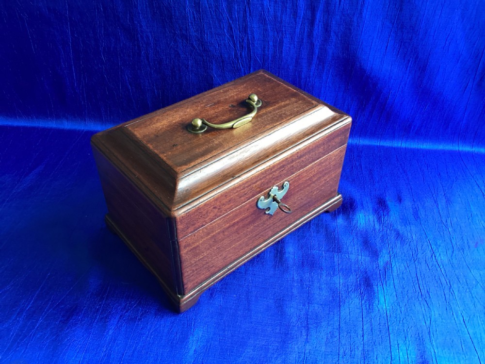 Vintage Georgian mahogany tea caddy View III