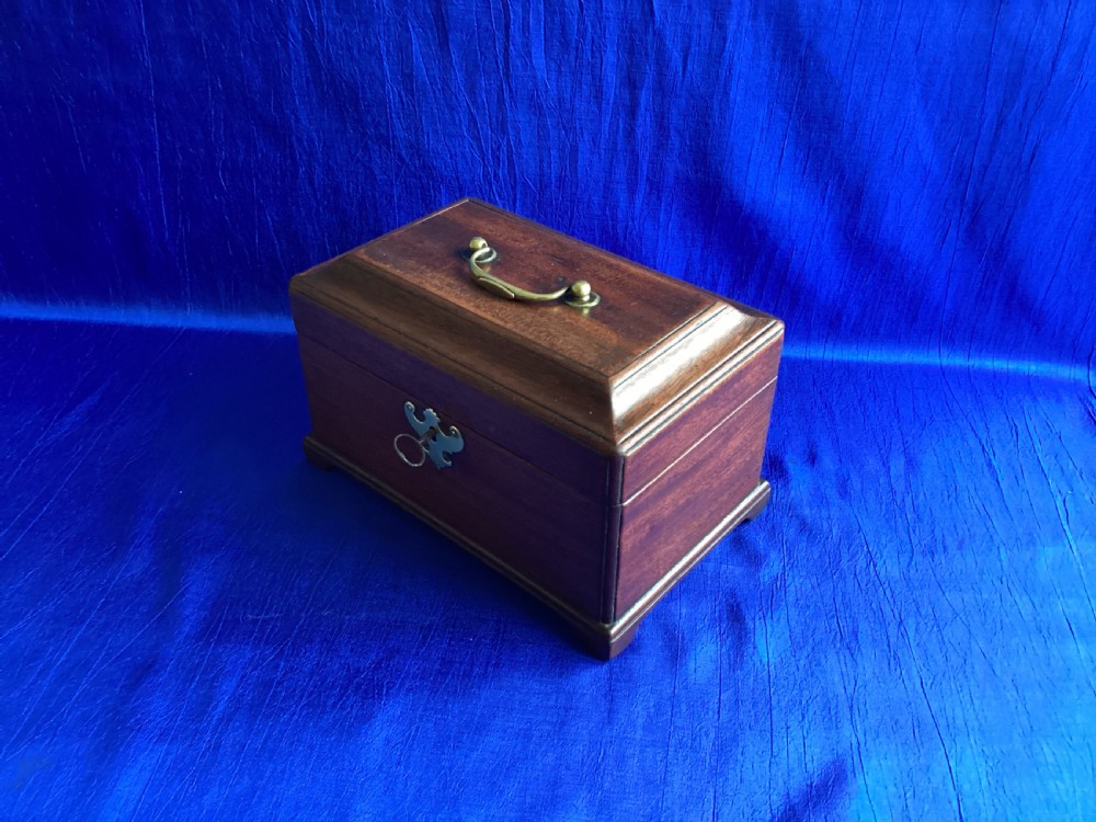 Vintage Georgian mahogany tea caddy View IV