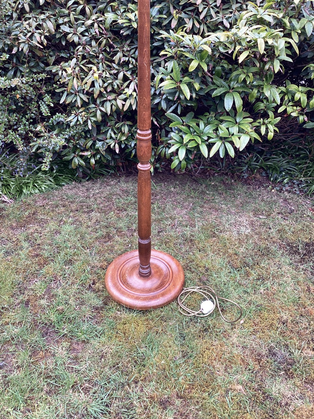 Antique oak standard lamp View IV