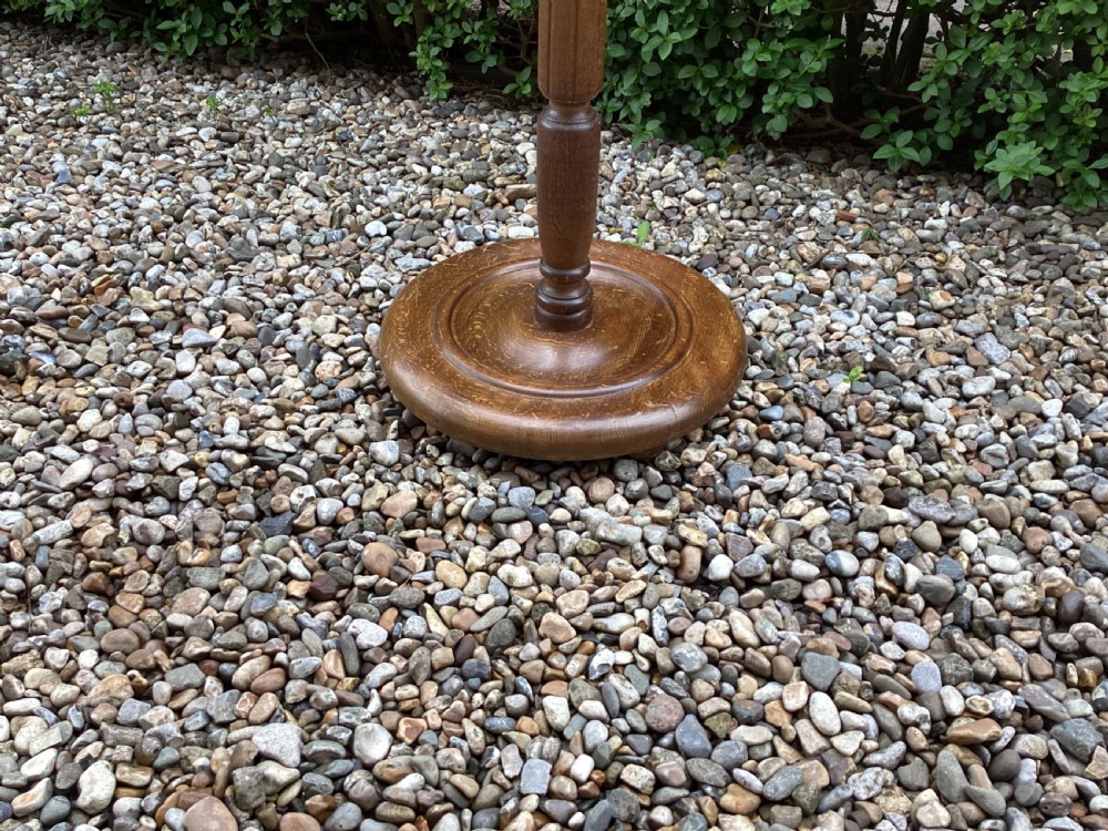 Antique oak standard lamp View VI