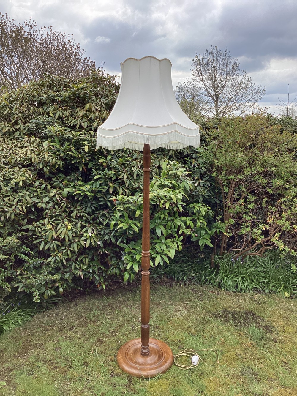 Antique oak standard lamp View VII
