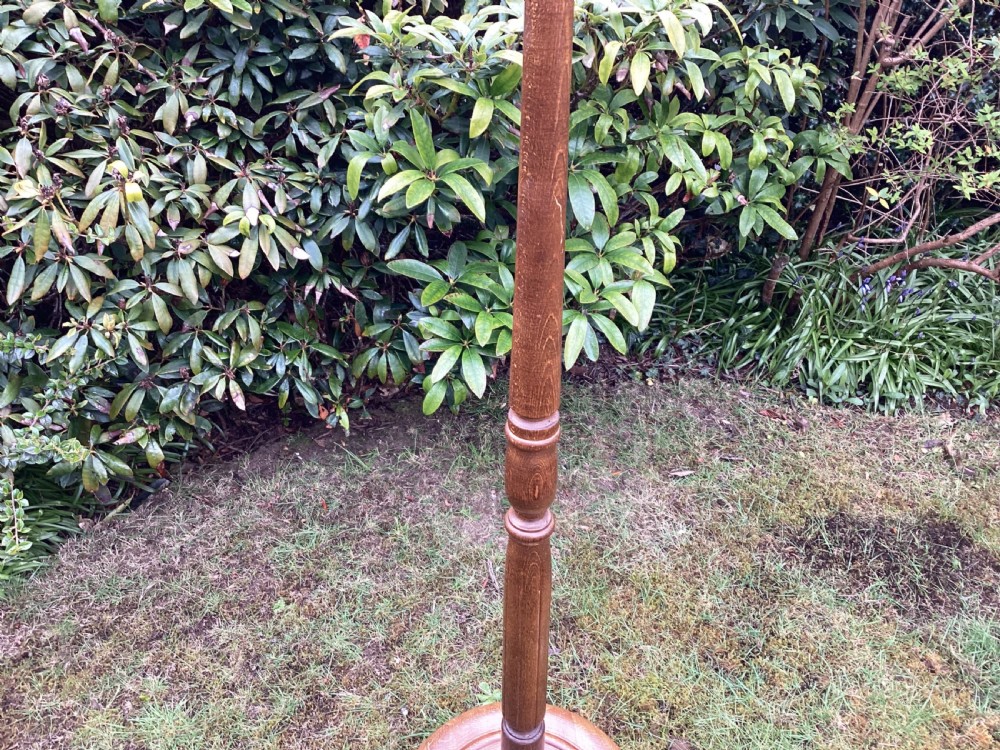 Antique oak standard lamp View VIII