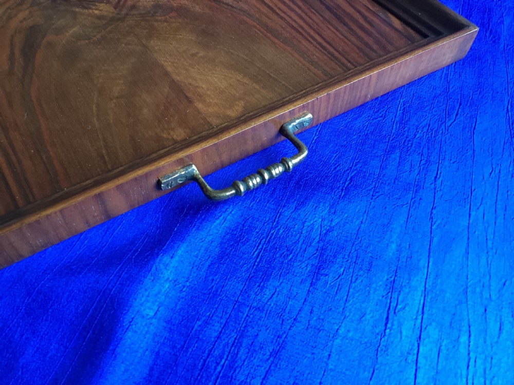 Edwardian walnut serving tray View IV