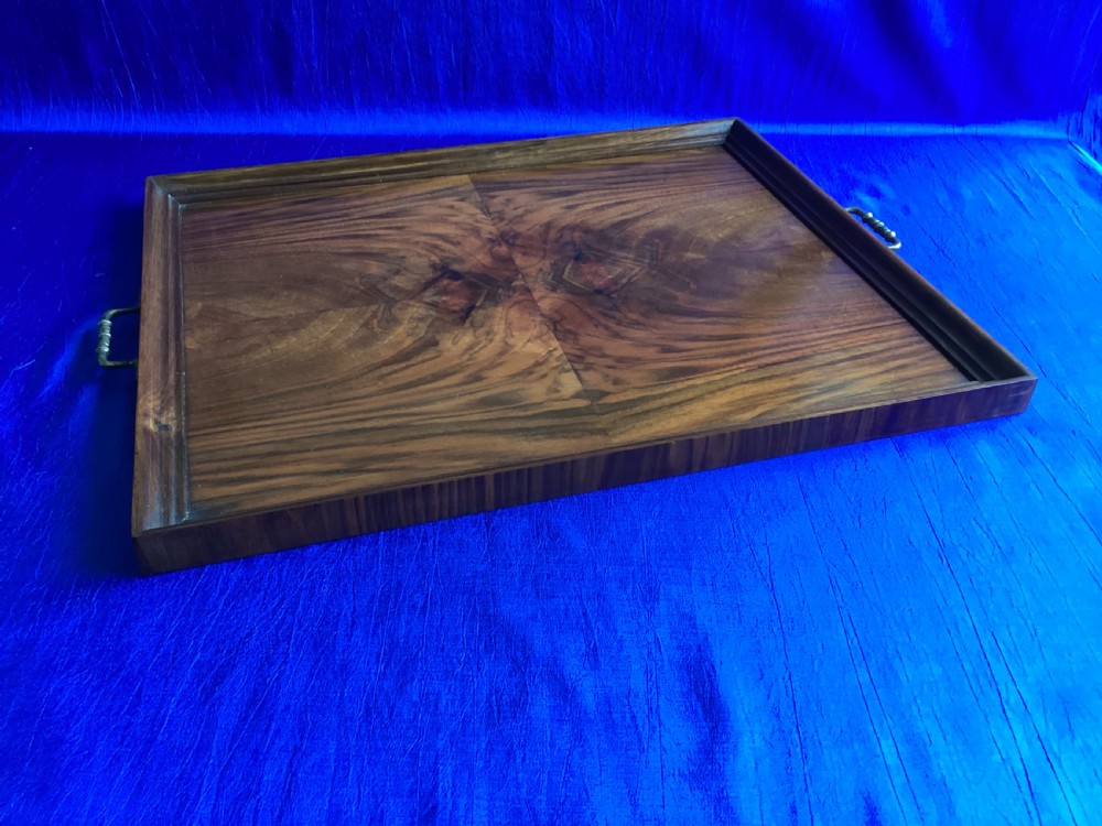 Edwardian walnut serving tray View VI