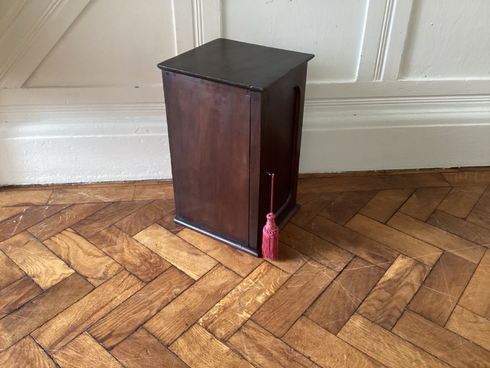 Antique mahogany table top cabinet View III