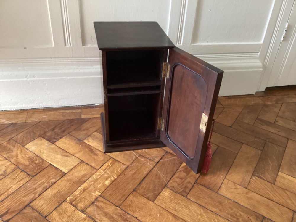 Antique mahogany table top cabinet View IV