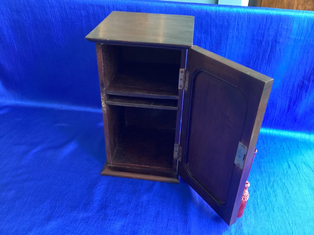 Antique mahogany table top cabinet View VII