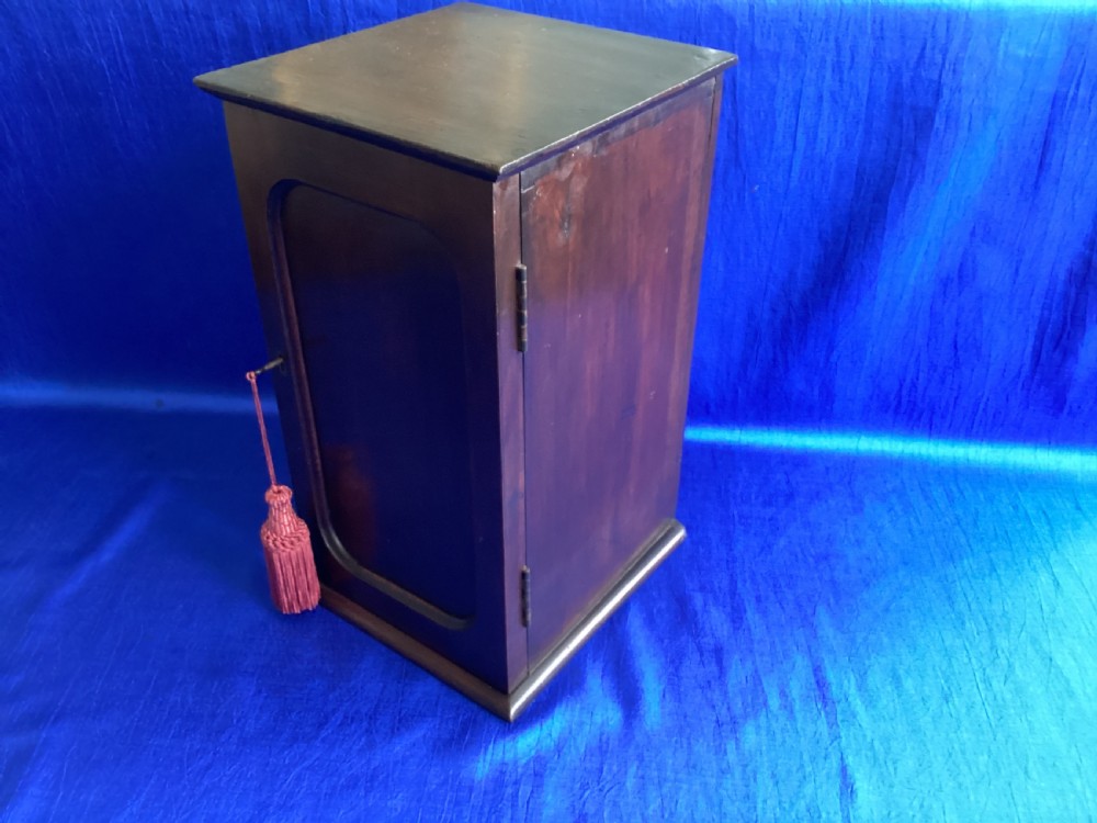 Antique mahogany table top cabinet View VIII