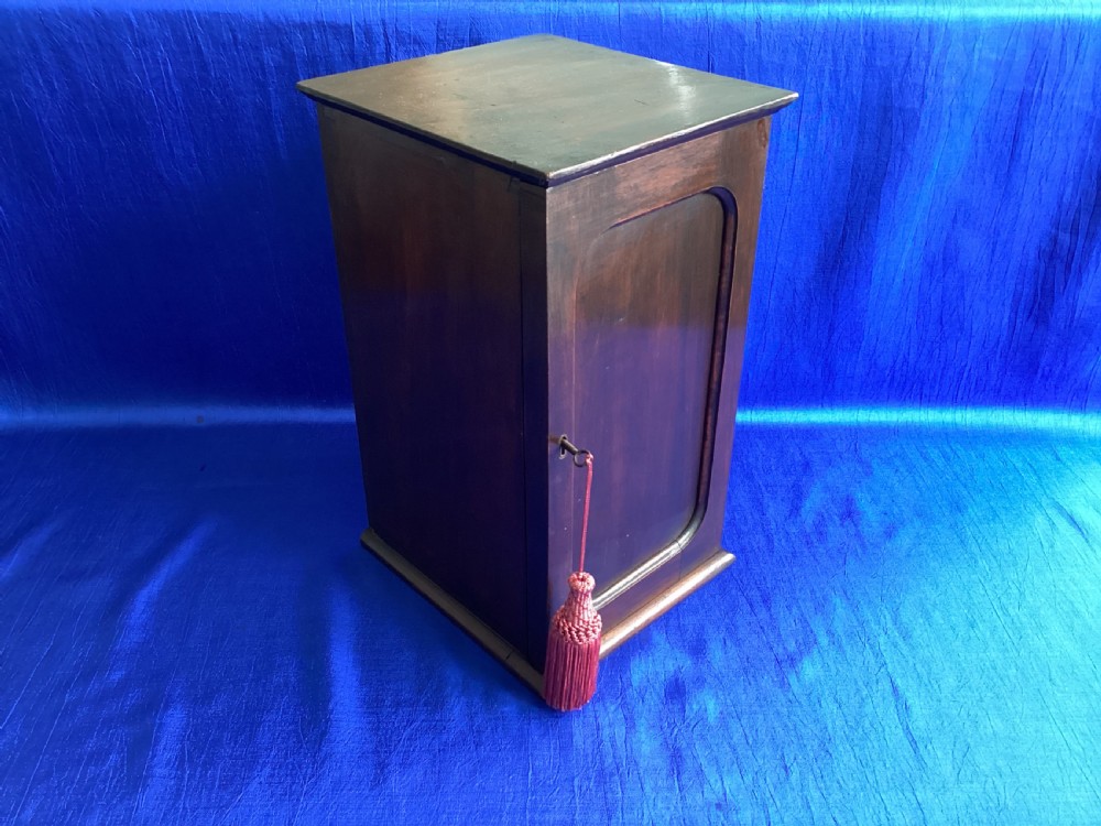 Antique mahogany table top cabinet View IX