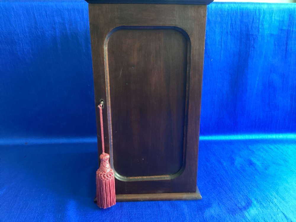 Antique mahogany table top cabinet View X