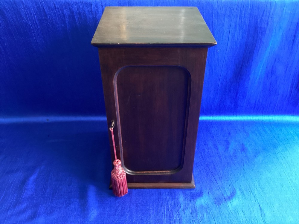 Antique mahogany table top cabinet View XI
