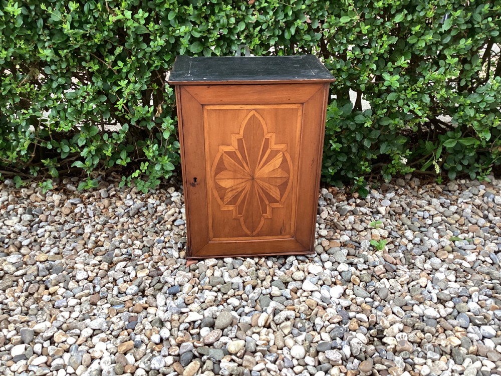 Antique French marquetry small hanging cupboard View IV