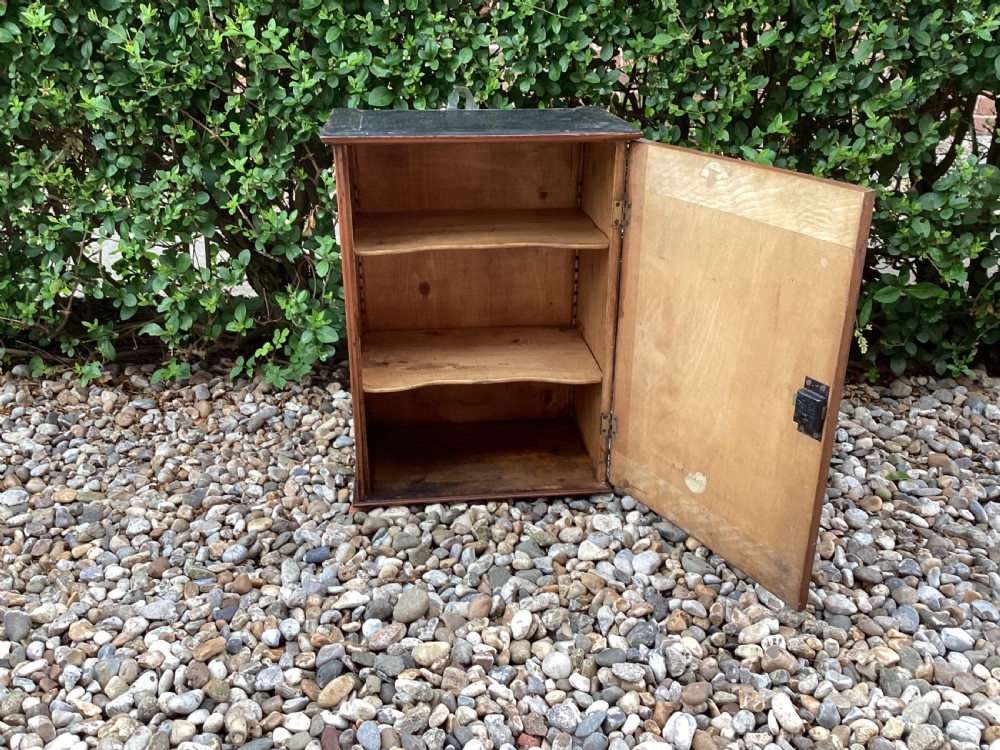 Antique French marquetry small hanging cupboard View VI