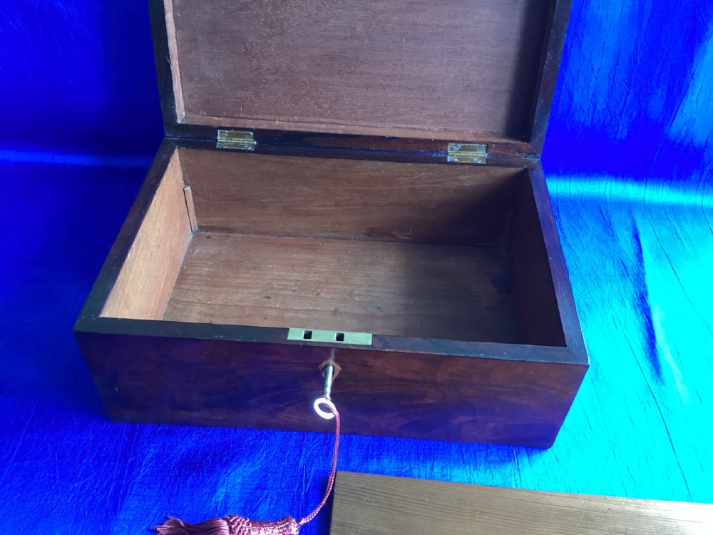 Antique Georgian mahogany keepsake box View V
