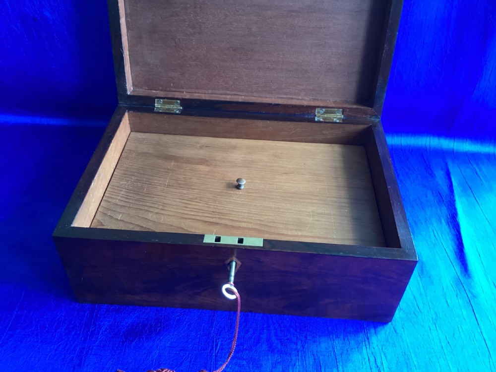 Antique Georgian mahogany keepsake box View VII