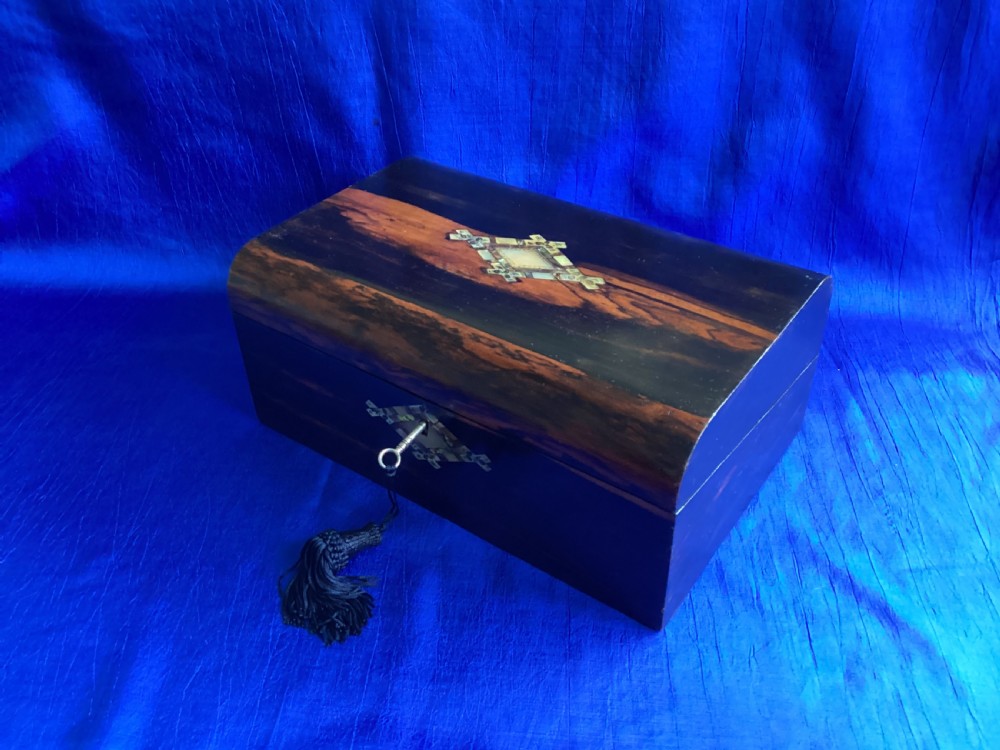 Victorian coromandel  domed writing slope View VI
