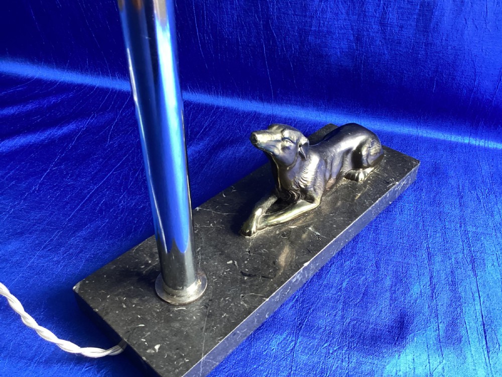 Art Deco French marble table lamp View IV