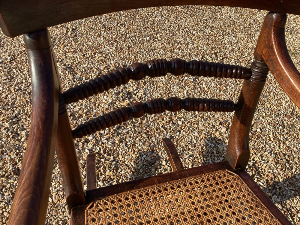 Antique Georgian mahogany childs rocking chair View IV