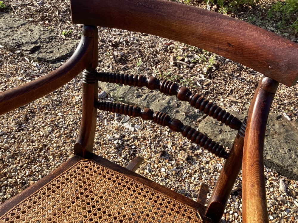 Antique Georgian mahogany childs rocking chair View V