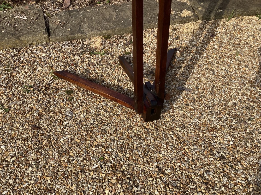 Antique Victorian mahogany studio artists easel View II