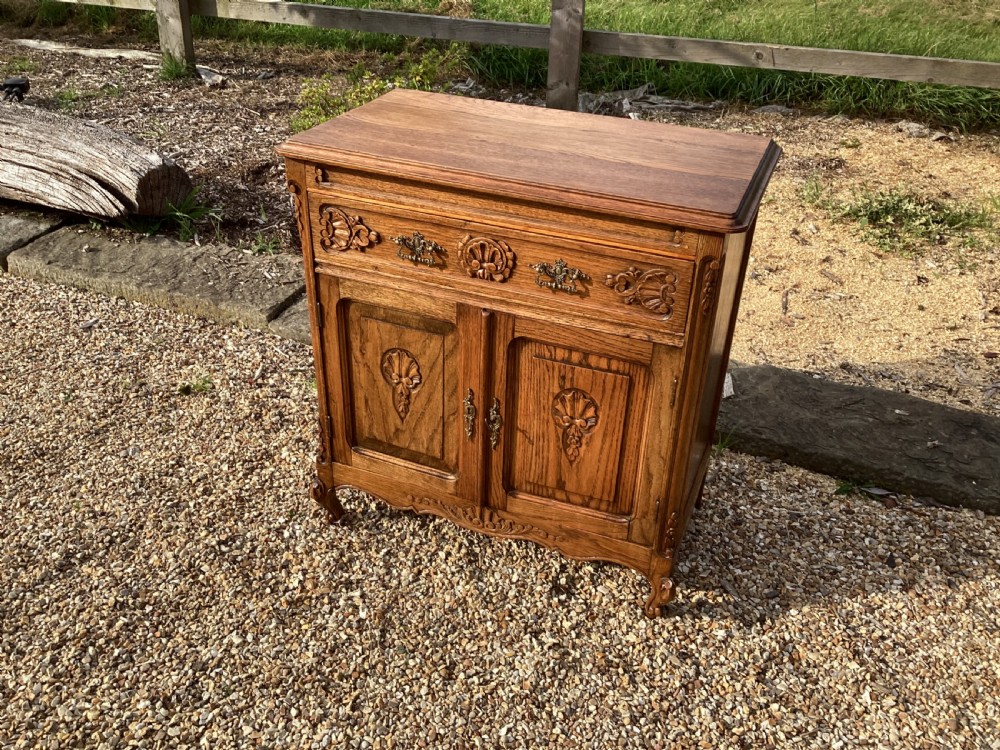 Antique French oak cupboard View II