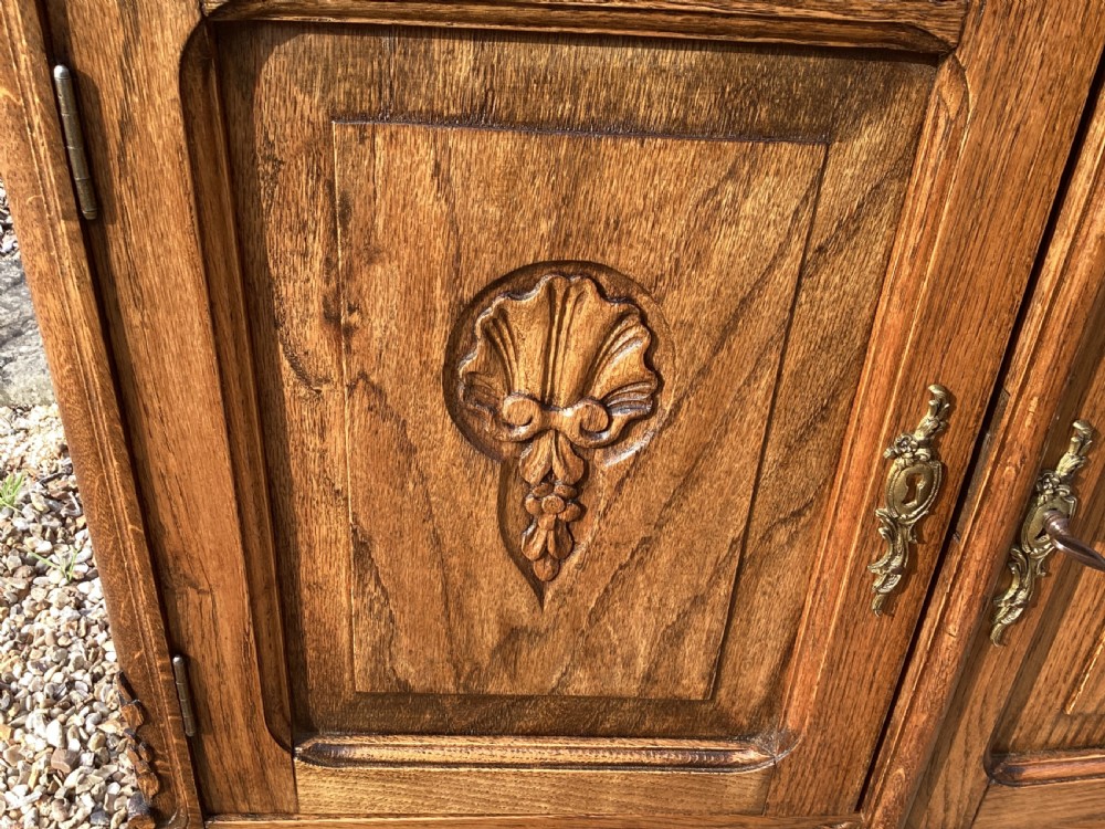 Antique French oak cupboard View X