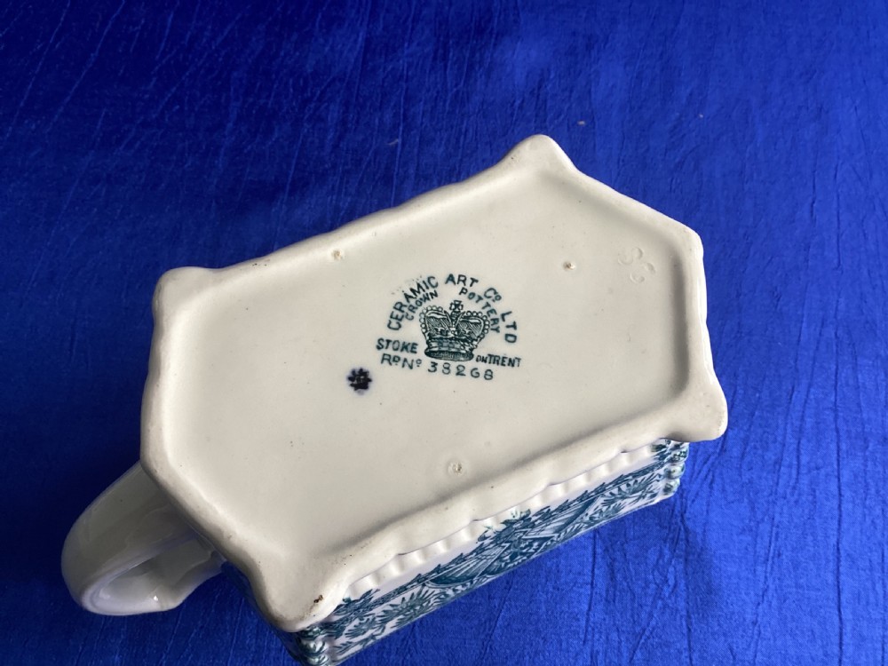 Victorian blue and white  aesthetic movement dinner service View IX