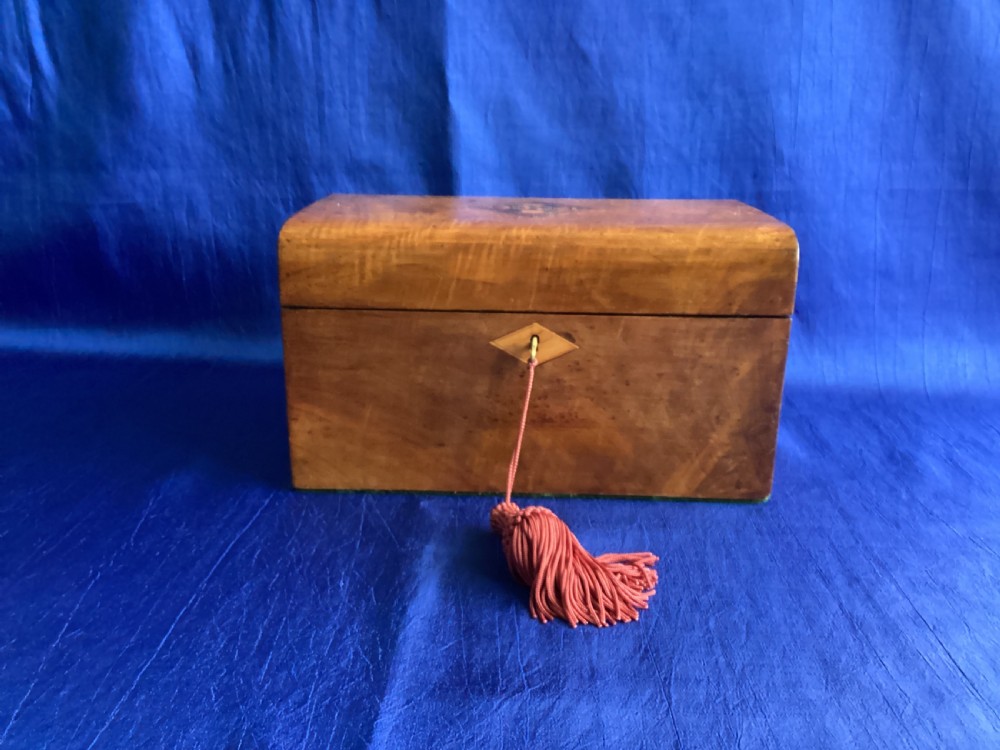 Victorian walnut domed jewellery box