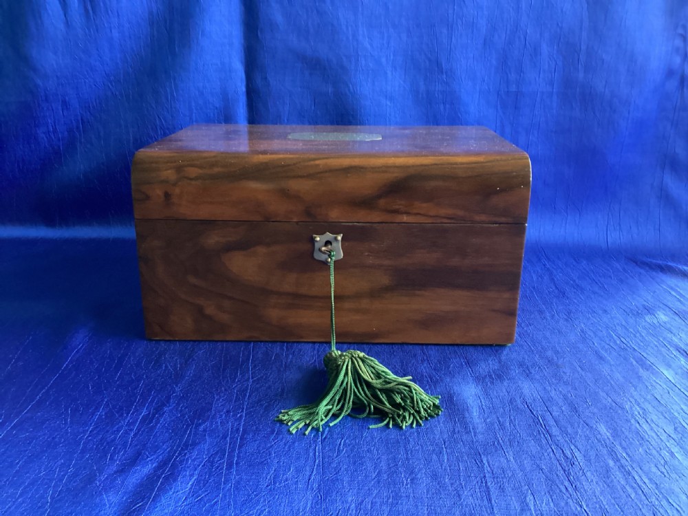 Victorian mahogany domed jewellery box View III