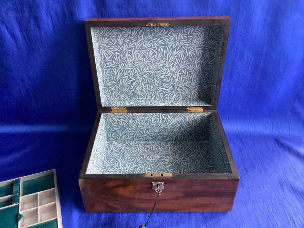 Victorian mahogany domed jewellery box View VIII