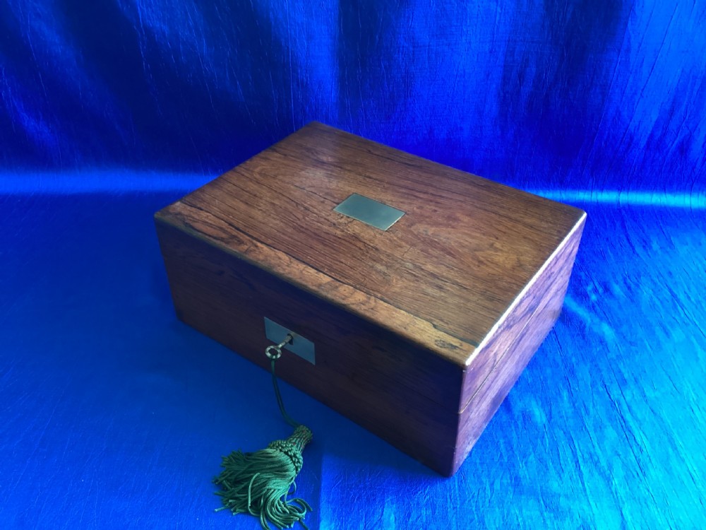 Victorian Rosewood  jewellery/watch box View V