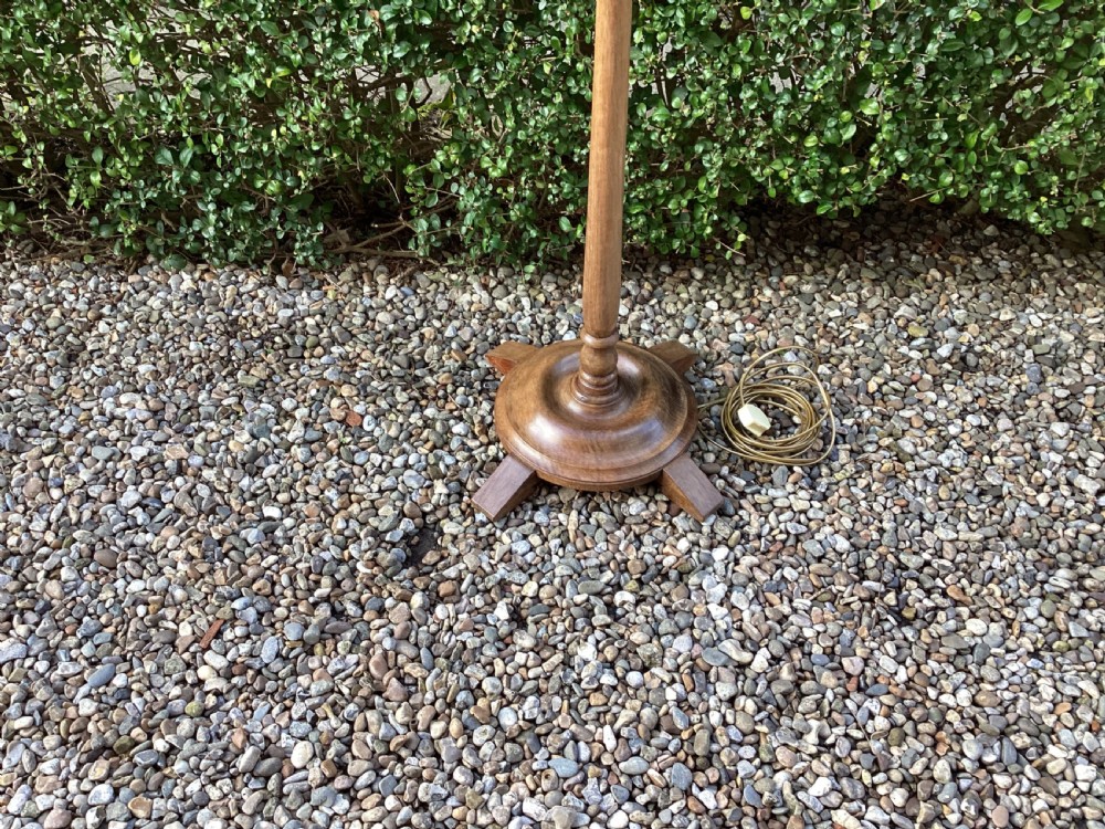Art Deco walnut standard lamp View II