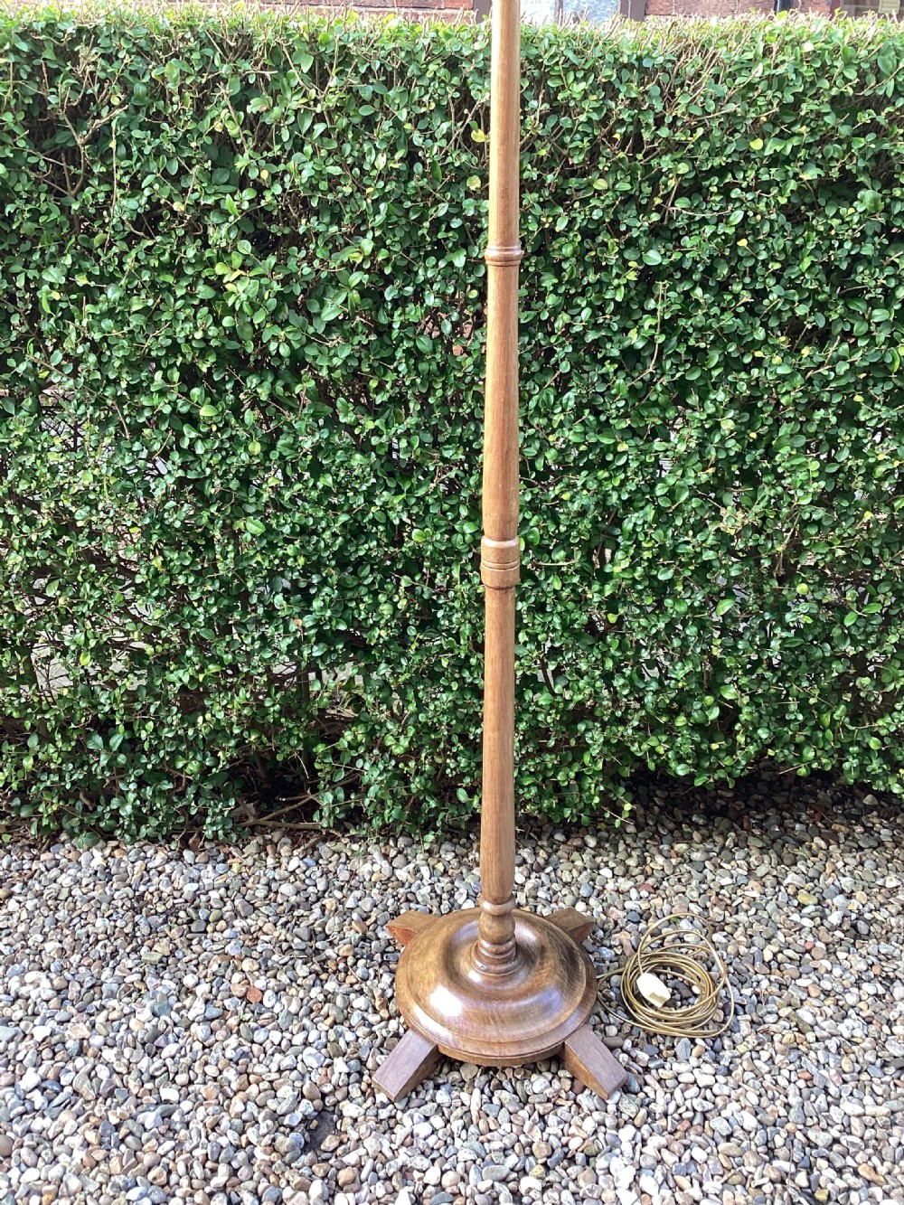 Art Deco walnut standard lamp View III
