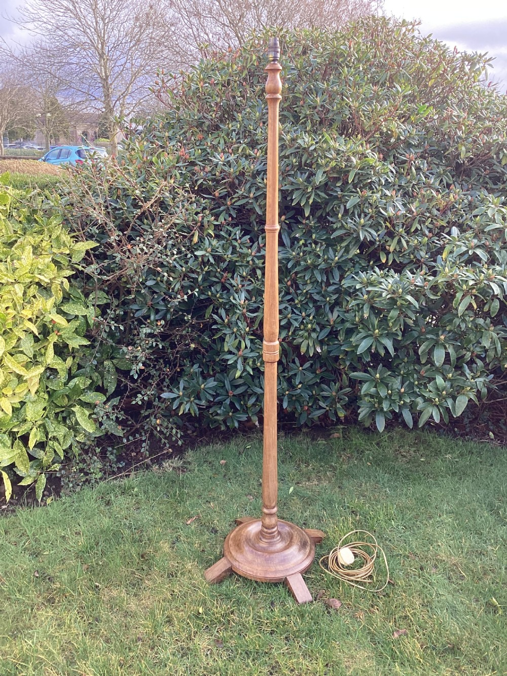 Art Deco walnut standard lamp View IV