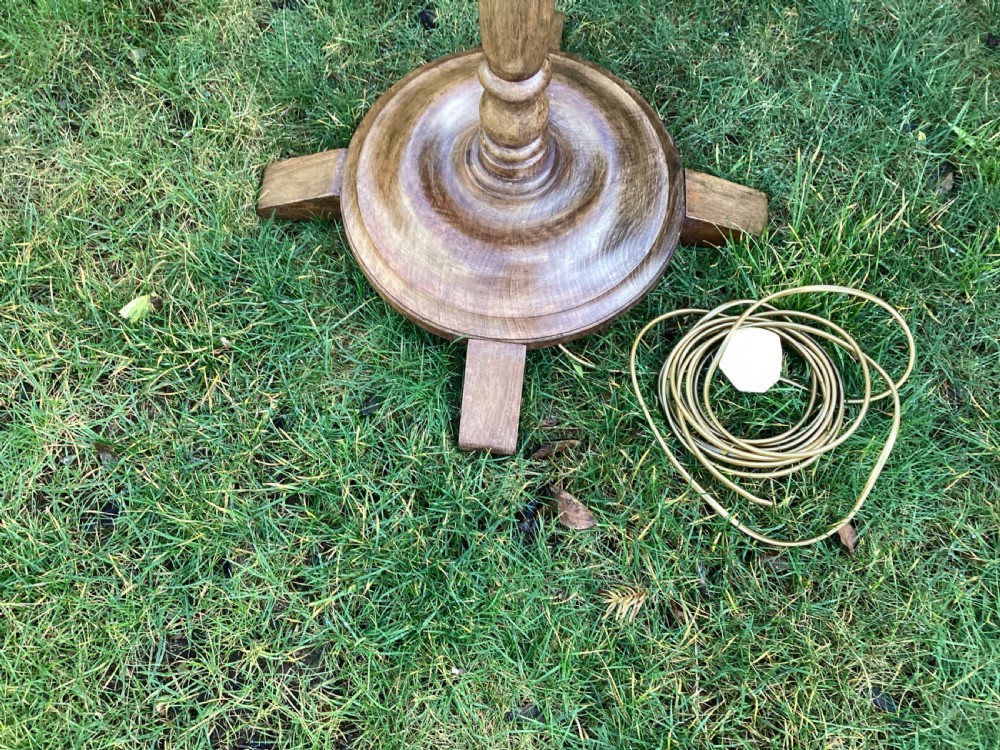 Art Deco walnut standard lamp View V