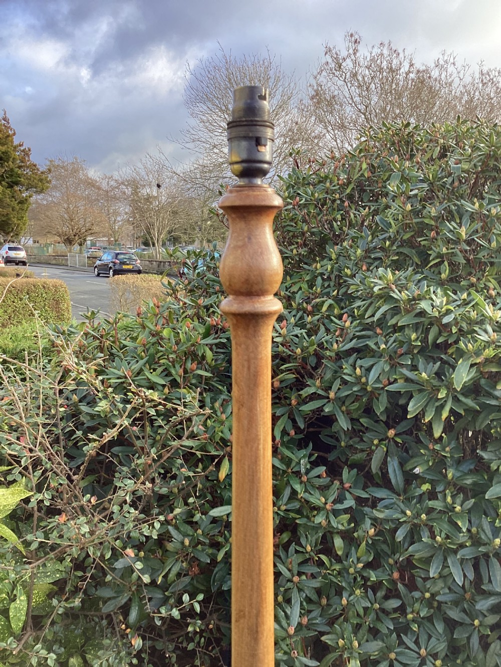 Art Deco walnut standard lamp View VI