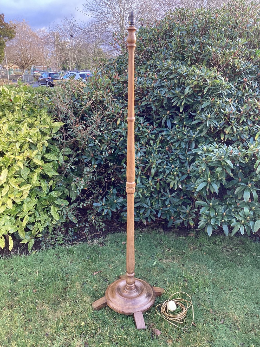 Art Deco walnut standard lamp View VII