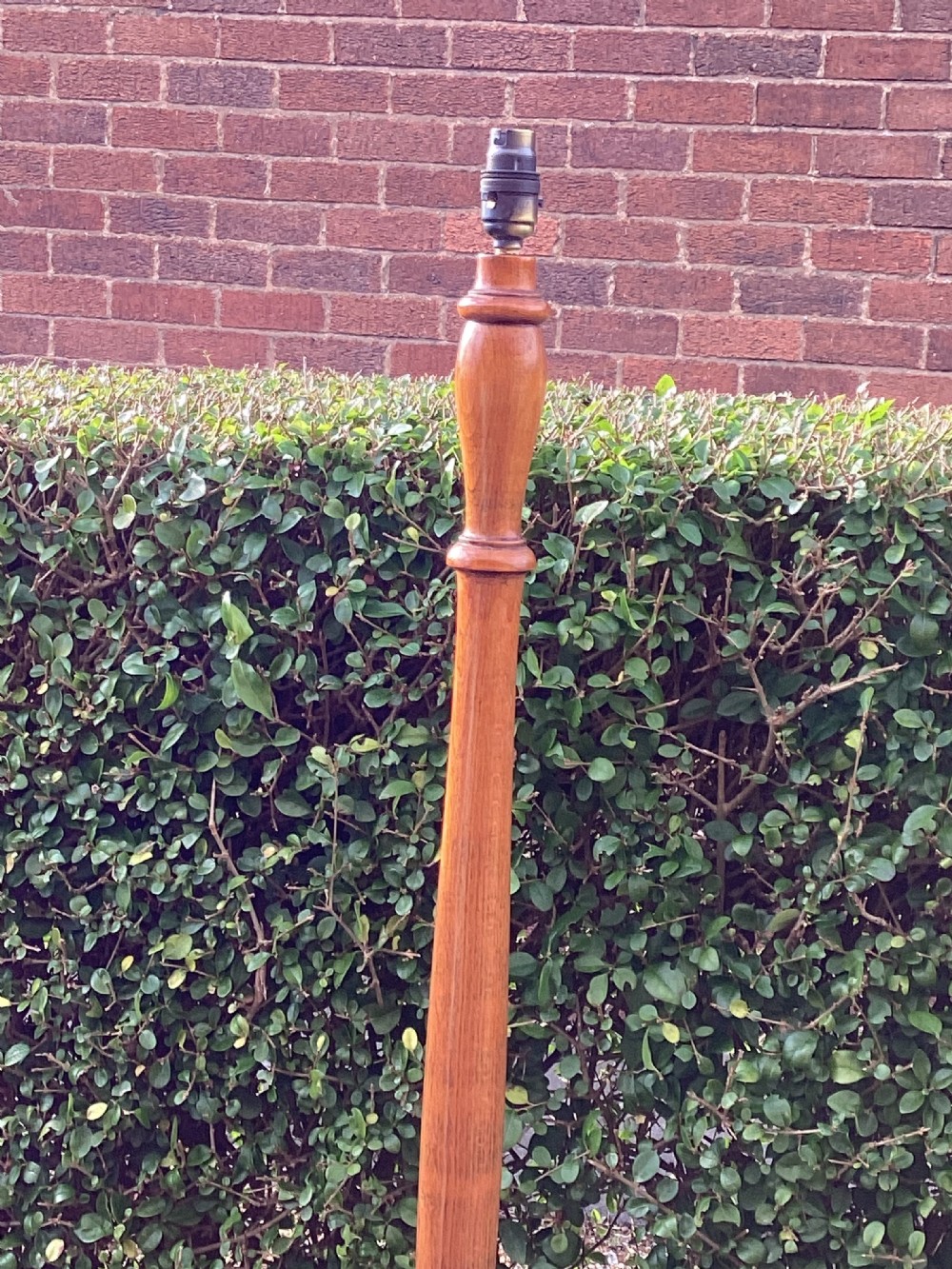 Edwardian oak standard lamp View IV
