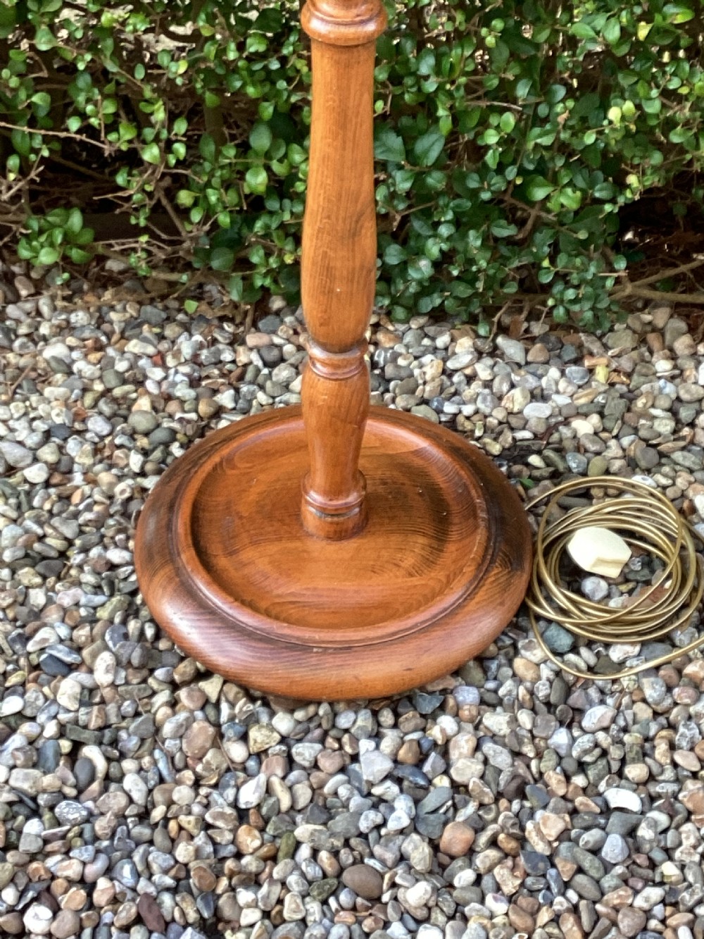 Edwardian oak standard lamp View V