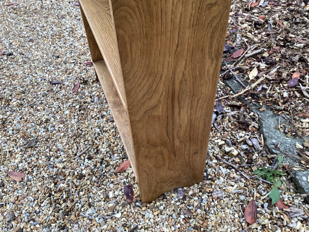 Edwardian oak bookcase View III