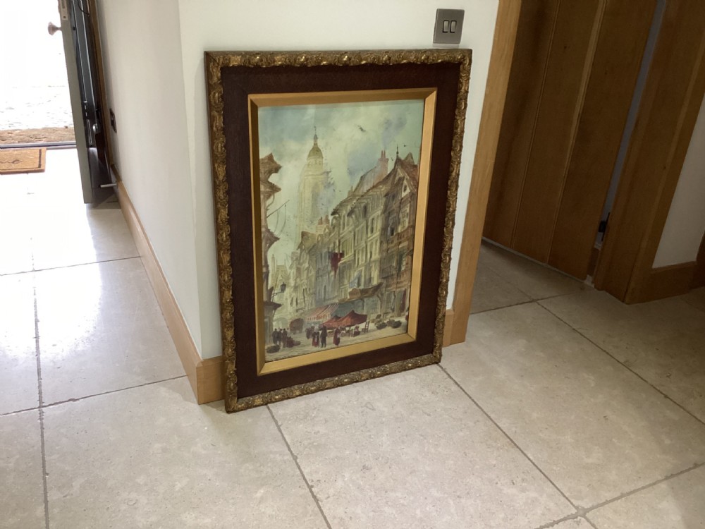 Antique Paul Braddon pair of water colours View IV