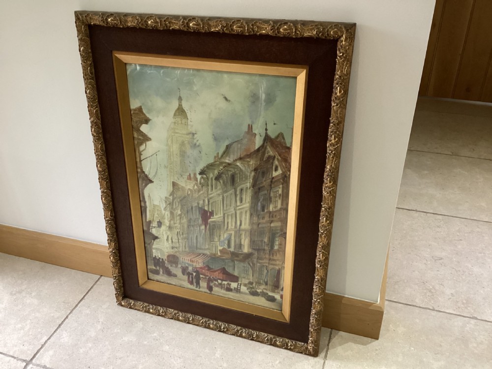 Antique Paul Braddon pair of water colours View V