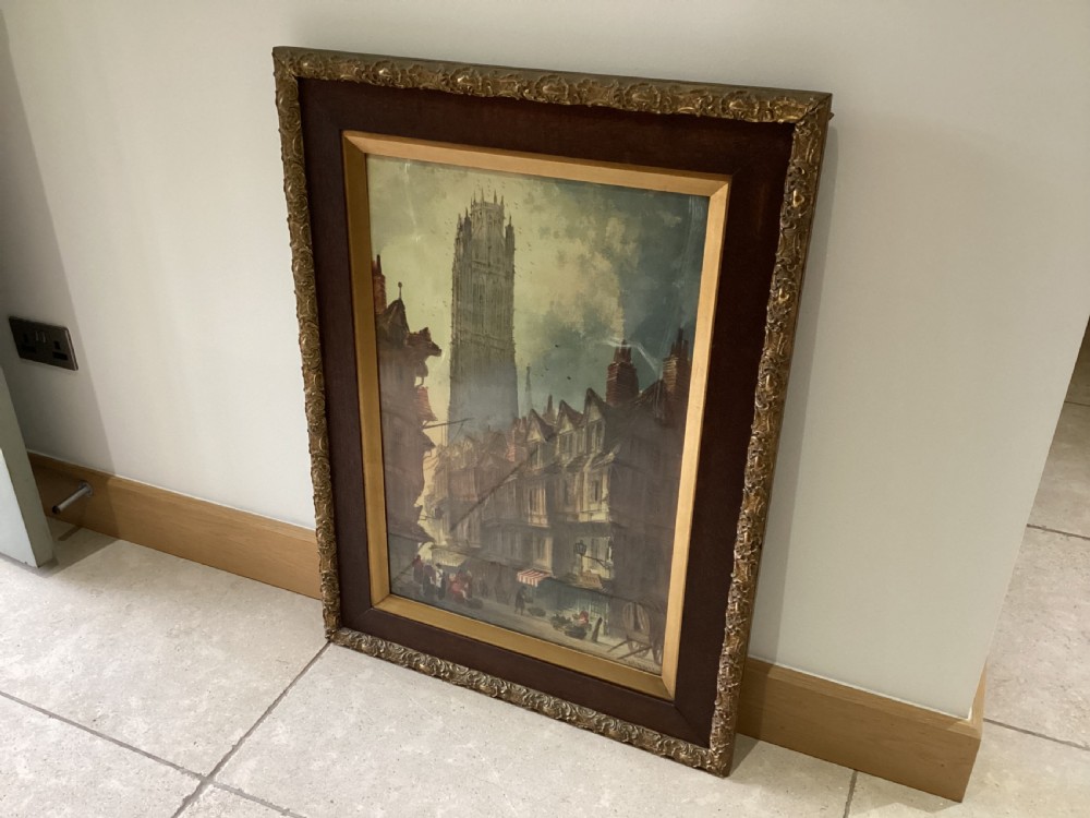 Antique Paul Braddon pair of water colours View IX