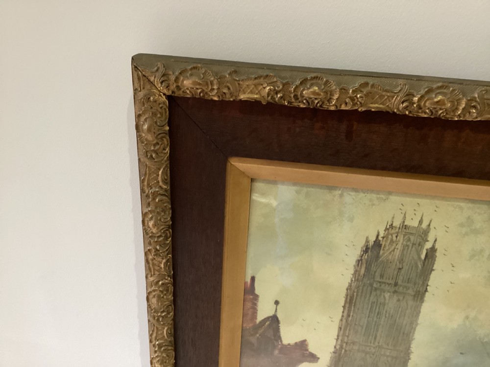 Antique Paul Braddon pair of water colours View XIII