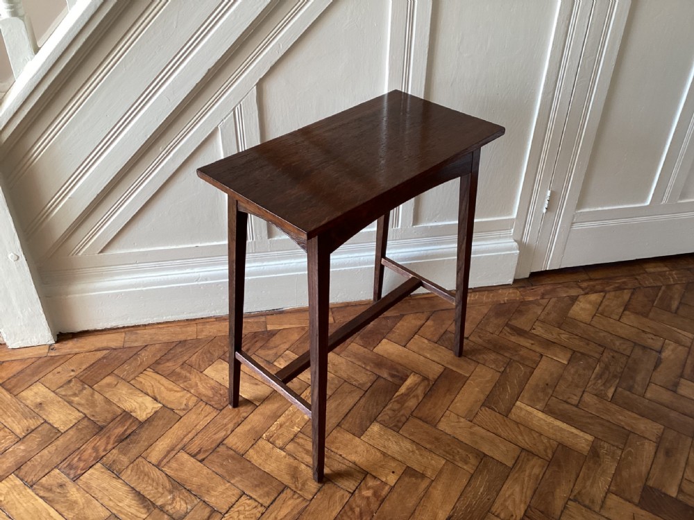 Antique Liberty style oak side table View III
