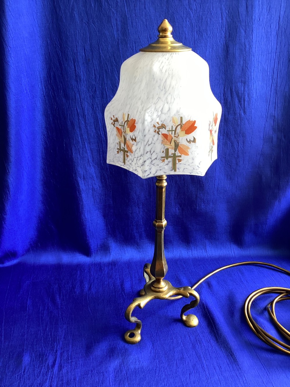 Edwardian brass Pulman carriage lamp View III